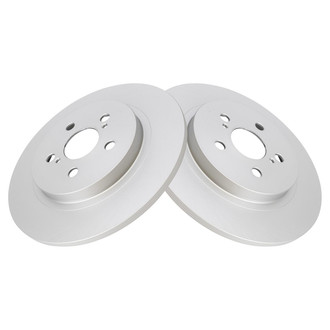 TRQ® - Plain Solid Rear Disc Brake Rotors