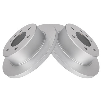 TRQ® - Plain Solid Rear Disc Brake Rotors