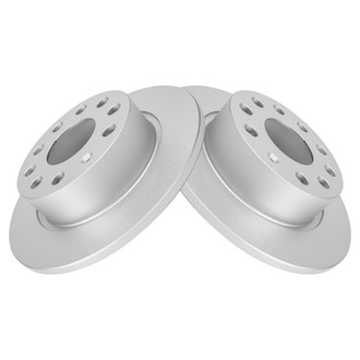 TRQ® - Plain Solid Rear Disc Brake Rotors