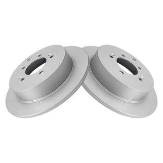 TRQ® - Plain Rear Disc Brake Rotors