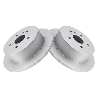 TRQ® - Plain Rear Disc Brake Rotors