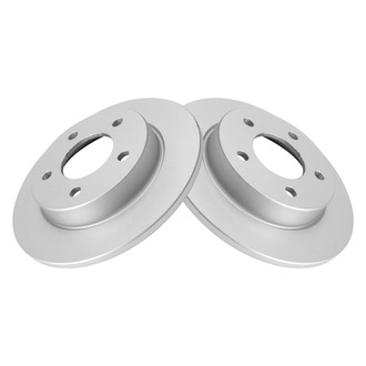 TRQ® - Plain Rear Disc Brake Rotors
