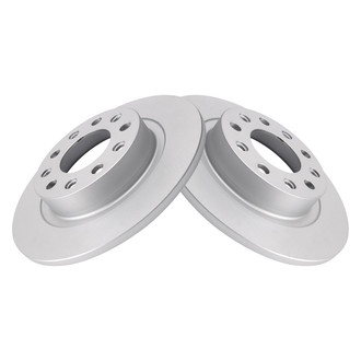 TRQ® - Plain Rear Disc Brake Rotors