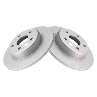 TRQ® - Plain Rear Disc Brake Rotors