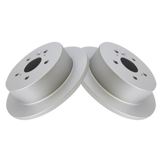 TRQ® - Plain Rear Disc Brake Rotors