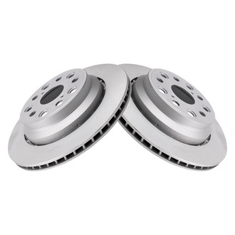 TRQ® - Plain Rear Disc Brake Rotors