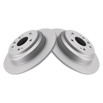 TRQ® - Plain Rear Disc Brake Rotors
