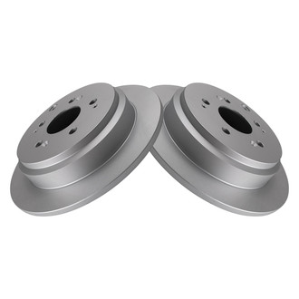 TRQ® - Plain Rear Disc Brake Rotors