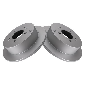 TRQ® - Plain Rear Disc Brake Rotors