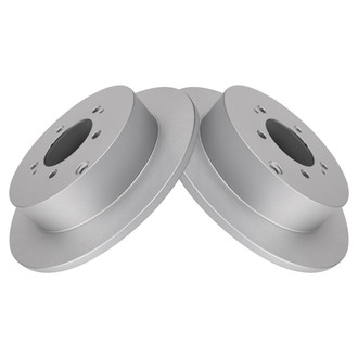 TRQ® - Plain Solid Rear Disc Brake Rotors