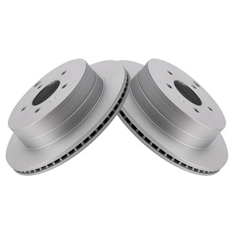 TRQ® - Plain Vented Rear Disc Brake Rotors