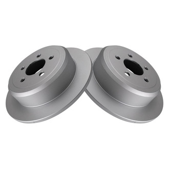 TRQ® - Plain Rear Disc Brake Rotors