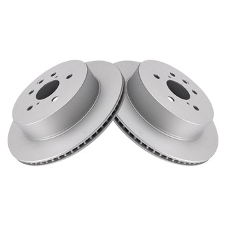TRQ® - Plain Rear Disc Brake Rotors