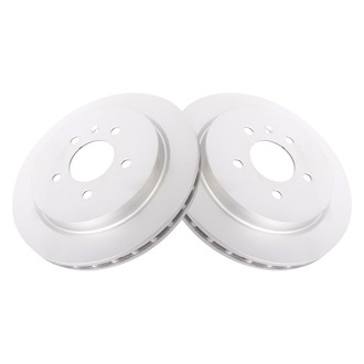 TRQ® - Plain Rear Disc Brake Rotors