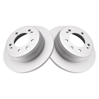 TRQ® - Plain Rear Disc Brake Rotors