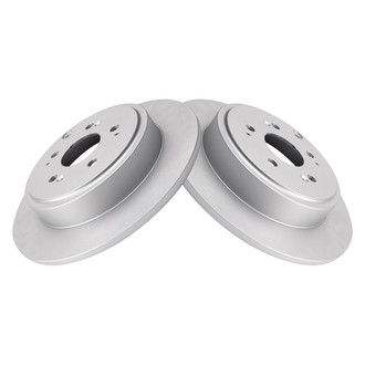 TRQ® - Plain Rear Disc Brake Rotors