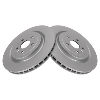 TRQ® - Plain Vented Rear Disc Brake Rotors