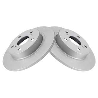 TRQ® - Plain Rear Disc Brake Rotors
