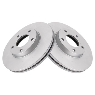 TRQ® - Plain Vented Front Disc Brake Rotors