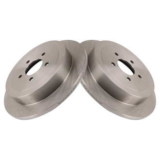 TRQ® - Solid Rear Disc Brake Rotors