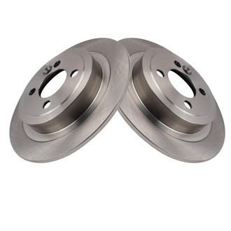 TRQ® - Solid Rear Disc Brake Rotors