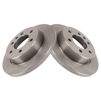 TRQ® - Solid Rear Disc Brake Rotors