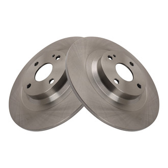TRQ® - Solid Rear Disc Brake Rotors