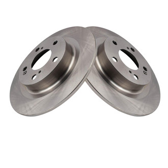 TRQ® - Solid Rear Disc Brake Rotors