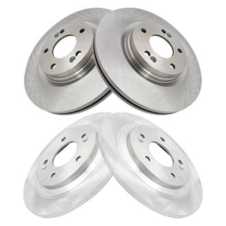 TRQ® - Front and Rear Disc Brake Rotors