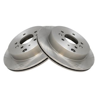 TRQ® - Plain Vented Rear Disc Brake Rotors