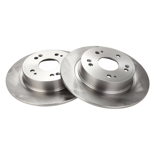 TRQ® - Plain Rear Disc Brake Rotors