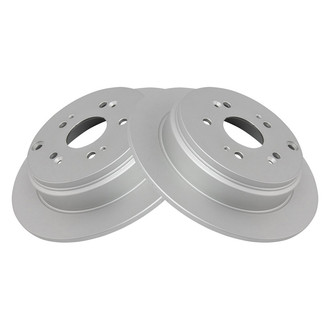TRQ® - Plain Solid Rear Disc Brake Rotors