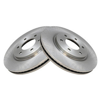 TRQ® - Plain Vented Front Disc Brake Rotors