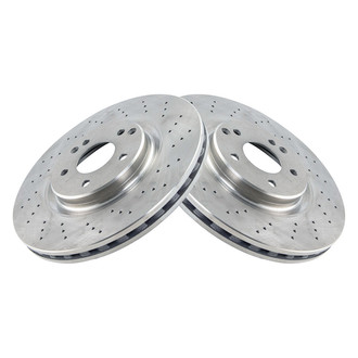 TRQ® - Plain Vented Front Disc Brake Rotors