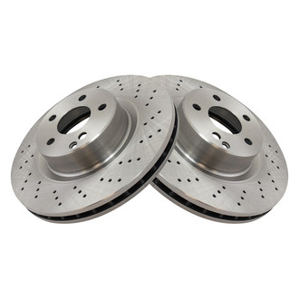TRQ® - Plain Vented Front Disc Brake Rotors