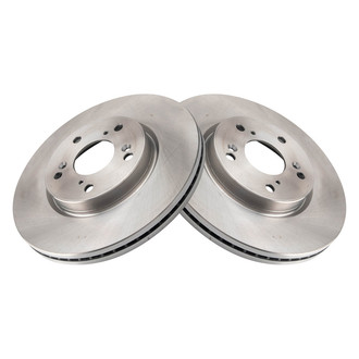 TRQ® - Plain Vented Front Disc Brake Rotors