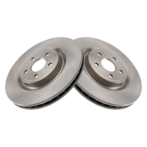 TRQ® - Plain Front Disc Brake Rotors