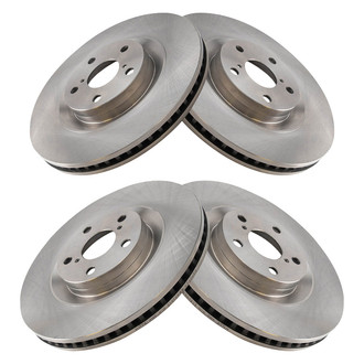 TRQ® - Plain Vented Front Disc Brake Rotors