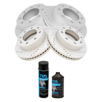 TRQ® - Performance Cross Drilled and Slotted Disc Brake Rotors