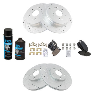 TRQ® - Performance Ceramic Front and Rear Brake Kit