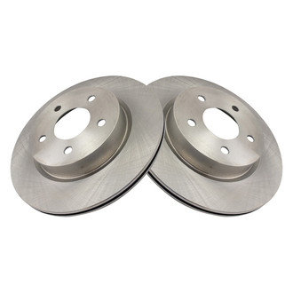 TRQ® - Plain Vented Rear Disc Brake Rotors