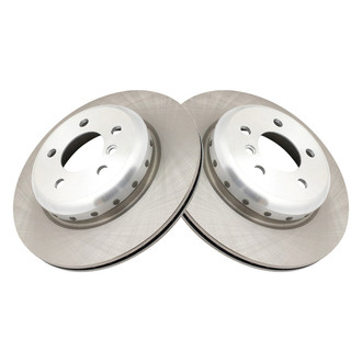 TRQ® - Plain Vented Rear Disc Brake Rotors