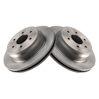 TRQ® - Plain Vented Rear Disc Brake Rotors