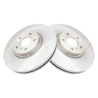 TRQ® - Plain Vented Front Disc Brake Rotors