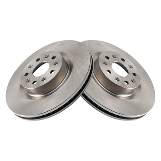 TRQ® - Plain Vented Front Disc Brake Rotors