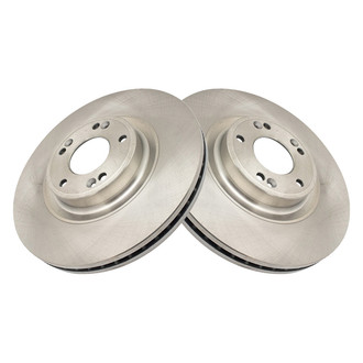 TRQ® - Plain Vented Front Disc Brake Rotors