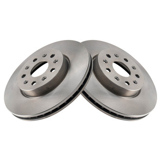 TRQ® - Plain Vented Front Disc Brake Rotors