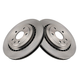 TRQ® - Plain Vented Rear Disc Brake Rotors