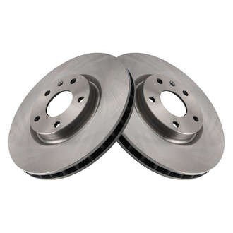 TRQ® - Plain Vented Front Disc Brake Rotors