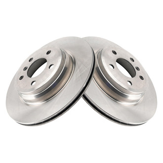 TRQ® - Plain Vented Rear Disc Brake Rotors